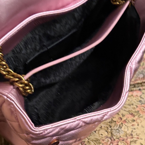 Kurt Geiger Metallic Pink Quilted Shoulder Bag - Picture 3 of 8